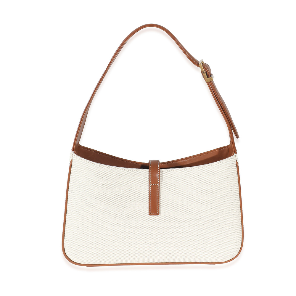 Saint Laurent Beige Canvas Le 5 à 7 Hobo - Picture 4 of 7